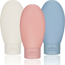 【時間限定！ ポイント10倍！】4個セット トラベルボトル トラベルセット 詰め替えボトル シャンプーボトル 携帯便利 小分けボトル 漏れ防止 出張用 旅行用 化粧品容器 60ML 3個セット 半透明 残量がわかる