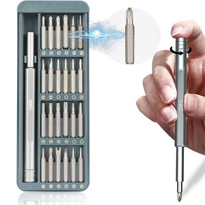 【時間限定! ポイント10倍!】精密ドライバーセット 特殊ドライバー 磁石付き 25in1 三角 六角 星型 y字 プラス マイナス ネジ回し ドライバー 収納ボックス S2+CRV素材 時計 DIY作業 ゲーム機