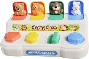 知育玩具 かわいい動物 サプライズスイッチボックス 教育啓発玩具 赤ちゃん 思考論理玩具を養う 1 2 3 歳 幼児 思考論理 おもちゃ 男の子 女の子 誕生日 クリスマス プレゼント