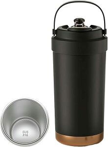 魔法瓶カップ 保温保冷兼用 水筒大容量 500ml 取り外し可能なストロー付き 漏れない 滑り止め底 ハンドル付き 軽量 持ち運び 直飲み 蓋付き 真空断熱タンブラー 保温保冷カップ おしゃれ お