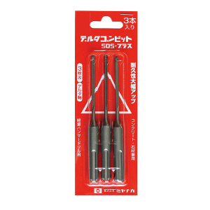 �~���i�K DLSDS45P3 �h���� �f���^�S���r�b�g SDS�v���X 3�{�p�b�N �f���^�� 4.5mm