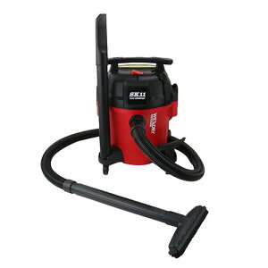 【在庫あり/送料無料】SK11 藤原産業 SVC-200PQP 乾湿両用掃除機PC 静音 樹脂タンク 赤 @