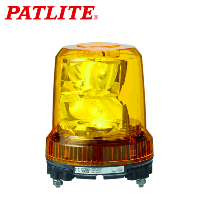 楽天市場】【在庫あり/送料無料】パトライト RLR-M2-P-Y 黄 AC100V 