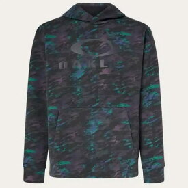 【正規代理店品】オークリー　インハンス QD フリースフーディー 　 OAKLEY ENHANCE QD FLEECE HOODIE EVO 2.7 BLACK PRINT ( FOA405788-00G)　【oakap2023fw】【クリアランスセール】--015