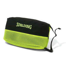 スポルディング　シューズバッグ ブリーズ ブラック×ライムグリーン（SHOES BAG BREEZE）［SPALDING］【バスケシューズバッグ】【2024SS】