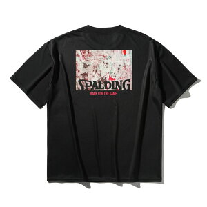�ySP�J���r�i�v���[���g�z�X�|���f�B���O�@T�V���c �O�����W�E�H�[���i�����j H/S SHIRTS�@�u���b�N�@SMT25120�mSPALDING�n�y2025AW�z�y26�Z�[���z