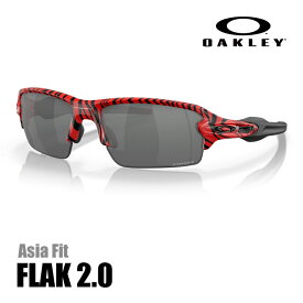 【クリアランスセール】【マスクプレゼント】オークリー　サングラス　OAKLEY　オークリー　フラック2.0 　レッドタイガー（アジアンフィット）(Asia Fit)　Red Tiger★Prizm Black　OO9271-5161　(A)OAKLEY FLAK 2.0 Red Tiger【oaksn23n1】