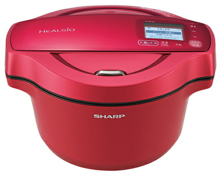 楽天市場】1.6Lタイプ SHARP シャープ KN-HW16D-R レッド系 電気無水鍋 