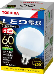 (10Zbg) LEDd E26 {[d60W` F ŃCebN LDG6N-G/60W/2 (LDG6NG60W2)