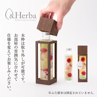【ハーバ】木枠付ハーバリウムM四角