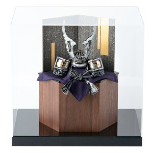 五月人形 コンパクト 兜 兜飾り おしゃれ 兜用収納飾り 六角 台つき ミニ 木製 戦国武将兜 皇宸 オリジナル 道具 セット 出世兜 人気 龍神謙信/吉祥龍/龍神伊達/龍王/家康