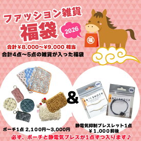 福袋 ファッション雑貨 福袋★【合計4〜5点 約8,000円相当】 母子手帳ケース 静電気除去ブレスレット ポーチ 2026年 ファッション アクセサリー 小物 おしゃれ かわいい ミラー エコバッグ 便利グッズ あったかグッズ プチギフト クリスマス