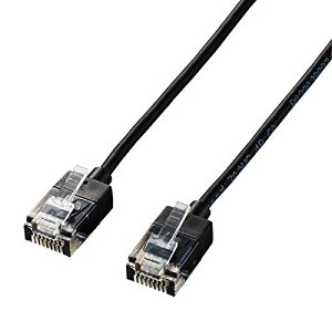 �G���R�� LAN�P�[�u�� CAT6A 10m �X�[�p�[�X���� �u���b�N LD-GPASS/BK10 ��������