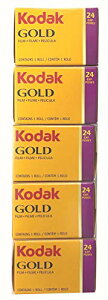 Kodak �J���[�l�K�t�B���� GOLD200 35mm 24���B 5�{�Z�b�g ��������