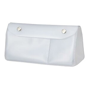 リヒトラブ 抗菌 PVC トライアングル ペンケース 透明 大容量 ALCLEA クリヤー A7942-1 送料無料