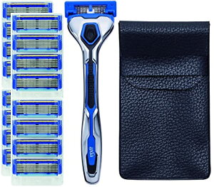 貝印 axia カミソリ バリューパックスリム 替刃 17個 おまけ付 メンズ 剃刀 ひげそり T字 5枚刃 カイレザー kai raz 送料無料