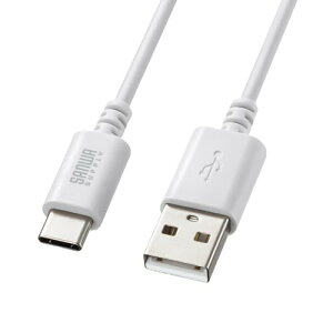�T�����T�v���C USB 2.0 Type-C�P�[�u���iC-A�E1.5m�E�z���C�g�j KU-CA15W ��������