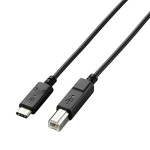 GR USBP[u Type C (USB C to USB B) 1.0m USB2.0Fؕi 3Ao ő480Mbps u 