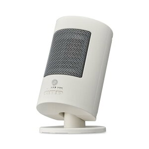 【足元から膝上まであたたか】ドウシシャ セラミックヒーター 上下自動首振り 人感センサー付 送風機能付 ホワイト 送料無料