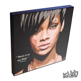 ポップアートフレーム Rihanna　リアーナ KEETATAT SITTHIKET アートパネル インテリア 雑貨 店舗 内装 玄関 おしゃれ ポスター 絵 イラスト 壁掛け 歌手 ポップスター R&B ブラックミュージック スター セレブ 音楽