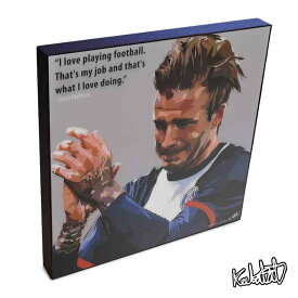 ポップアートフレーム David Beckham2　デヴィッド・ベッカム2 KEETATAT SITTHIKET アートパネル インテリア 玄関 ポスター 壁掛け サッカー選手 ミッドフィールダー イングランド代表 PSGパリ・サンジェルマン レジェンド