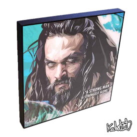 ポップアートフレーム Aquaman　アクアマン KEETATAT SITTHIKET アートパネル インテリア 雑貨 店舗 内装 玄関 おしゃれ ポスター 絵 イラスト 壁掛け ジェイソン・モモア コミック 映画 キャラクター ヒーロー