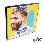 ポップアートフレーム Sergio Aguero セルヒオ・アグエロ KEETATAT SITTHIKET アートパネル インテリア 雑貨 店舗 内装 玄関 おしゃれ ポスター 絵 イラスト 壁掛け サッカー選手 スポーツ選手 フォワード アルゼンチン代表