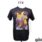 バンドTシャツ against Guns N' Roses ガンズ・アンド・ローゼズ 音楽 プリントTシャツ グッズ 80年代 80's 90年代 90's ロック 洋楽 バンド Tシャツ メンズサイズ 男女兼用 サイズM＆L