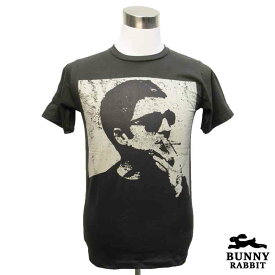 デザインTシャツ BUNNY RABBIT Noel Gallagher ノエル・ギャラガー （OASIS）オアシス バンドTシャツ ビンテージ風 プリントTシャツ グッズ ロック フェス 音楽 ロックT Tシャツ 男女兼用 サイズM＆L