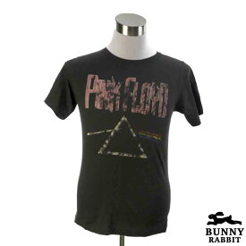 デザインTシャツ BUNNY RABBIT Pink Floyd ピンク・フロイド ビンテージ風 UK プログレ ロック バンド フェス 黒 ブラック