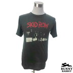 デザインTシャツ BUNNY RABBIT SKID ROW スキッド・ロウ ビンテージ風 ロック ヘヴィメタル メタル LAメタル レジェンド バンド フェス 黒 ブラック バンドTシャツ