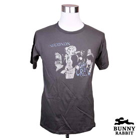 Bunnyrabbit デザインTシャツ 7 Seconds セブン・セカンズ ビンテージ風 ロック バンド ハードコア パンク 黒 ブラック バンドTシャツ