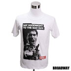 デザインTシャツ Broadway SCARFACE Al Pacino スカーフェイス アル・パチーノ 映画Tシャツ プリントTシャツ グッズ 洋画 ギャング映画Tシャツ Tシャツ 男女兼用 サイズM＆L