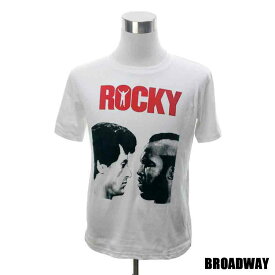 デザインTシャツ Broadway ROCKY3 ロッキー3 映画Tシャツ プリントTシャツ シルベスター・スタローン ミスターT グッズ Tシャツ 男女兼用 サイズM＆L