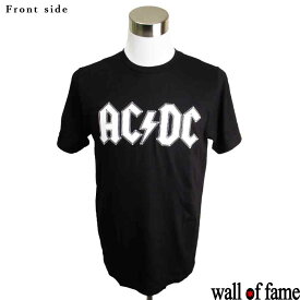 バンドTシャツ Wall of fame AC/DC エーシー・ディーシー 音楽 プリントTシャツ グッズ ハードロック ロックTシャツ フェス ファッション 洋楽 Tシャツ 男女兼用 サイズM＆L