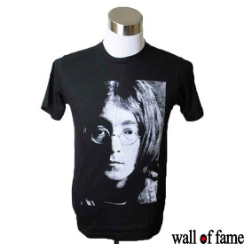 バンドTシャツ Wall of fame John Lennon ジョン・レノン 音楽 プリントTシャツ グッズ ロック ビートルズ 洋楽 フェス Tシャツ 男女兼用 サイズM＆L