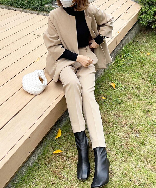 楽天市場】セレモニースーツ ノーカラージャケット ジャケット  