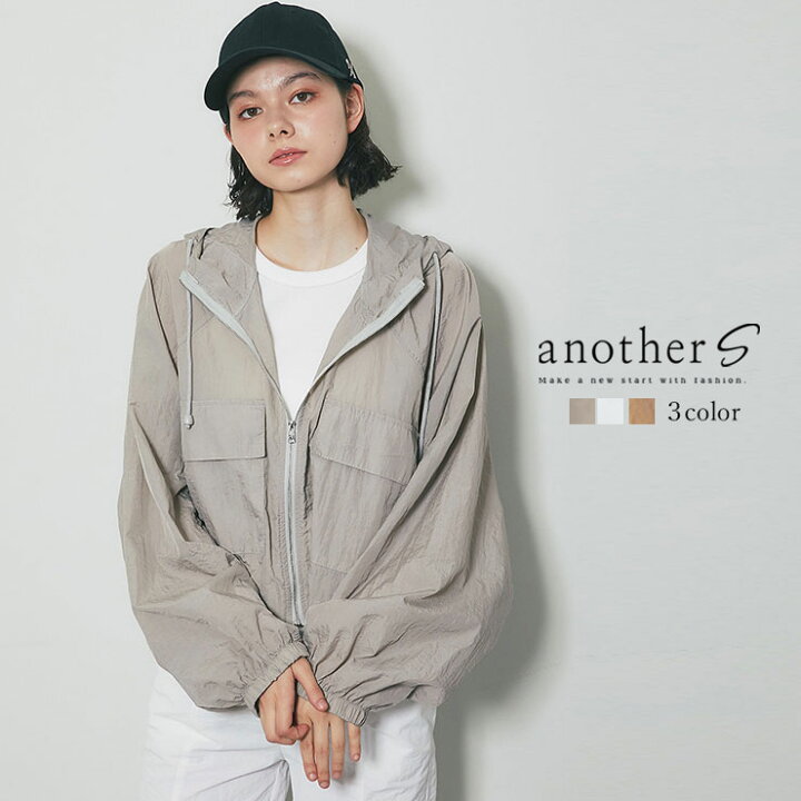 楽天市場】春夏用薄手ショート丈ナイロンパーカー アノラックパーカー  