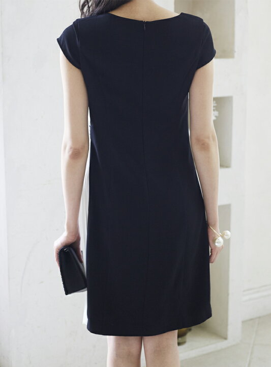 楽天市場 パーティードレス 結婚式 ワンピース ドレス ビーズ プリーツ 大人 ミセス 袖あり 大きいサイズ 膝丈 フォーマル お呼ばれ Aライン 二次会 同窓会 体型カバー マタニティ 妊婦 服装 代 30代 40代 50代 春 夏 春夏 あす楽 他と被らない 母の日 Smile