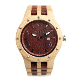 日本製ムーブメント 木製腕時計 日付カレンダー 軽い 軽量 CITIZENミヨタムーブメント 安心の天然素材 ナチュラルウッドウォッチ 自然木 天然木 WDW018-02 ユニセックス メンズ腕時計 送料無料