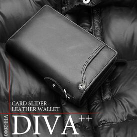 取寄品 VACHERON HEARTS 本革使用 カードスライダー付き L字ファスナー式縦型二つ折り財布 短財布 VH-2000 メンズ財布