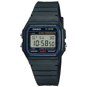 i Ki CASIOrv JVI STANDARD `vJV fW^\ ` J_[ 퐶h F-91W-1J Yrv