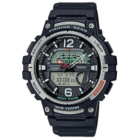 取寄品 正規品 CASIO腕時計 カシオ SPORTS デジタル表示 丸形 カレンダー 10気圧防水 フィッシング WSC-1250H-1AJ メンズ腕時計 送料無料