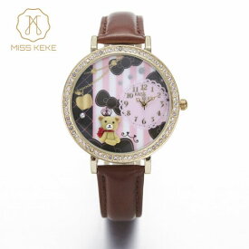 腕時計 レディース Miss Keke レディース腕時計 ケケ KK0924 ファンシー かわいい ラインストーン ファッションウォッチ 送料無料