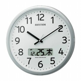 取寄品 正規品 RHYTHM リズム時計 4FNA01SR19 プログラムチャイム時計 プログラムカレンダー01SR アナデジ表示 掛け時計 送料無料