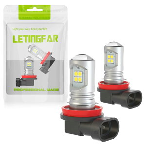 h11 led �t�H�O�����v �z���C�g ���� �Ԍ��Ή� H8 H9 H16JP h11 led �t�H�O H8 LED �t�H�O h16 LED�t�H�O�����v h9 led 3030�`�b�v 12���� �z���C�g 6500K ��̌^ 9-28V 12V�ԑΉ�800LM/1�� LED�o���u 2����