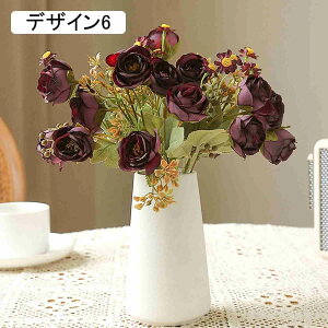 造花 フェイクフラワー アレンジメント デザイン2 和風 和モダン インテリア おしゃれ 癒し 上品 ギフト プレゼント 誕生日 27CM 和室 花瓶付き 北欧 ブーケ かわいい 新生活 枯れないお花