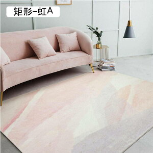 カーペット 洗える ふわふわラグ 厚い 絵画 絨毯 模造カシミア イミテーションカシミア ラグマット 防ダニ 3畳4畳5畳6畳 かわいい 抗菌 消臭 滑り止め付き サラサラ 長方形 虹 夏秋冬 140