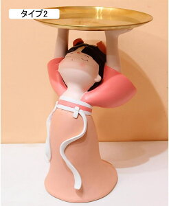 玄関 収納 F ジュエリー アクセサリー 小物入れ 鍵置き 鍵入れ 人形 女の子 婦人 置き物 オブジェ インテリア かわいい おしゃれ 皿 キー収納 鍵置き 小物収納 卓上置物 収納トレイ 玄関 化