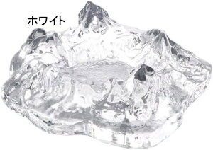 置物 置き物 灰皿 ガラス アイスバーグ灰皿 静音 F 大容量 卓上 アイスバーグ型 灰皿 洗いやすい グレー 室内 屋外 兼用 おしゃれ灰皿 煙草 インテリアグッズ 防水 装飾品 簡潔 洗いやすい